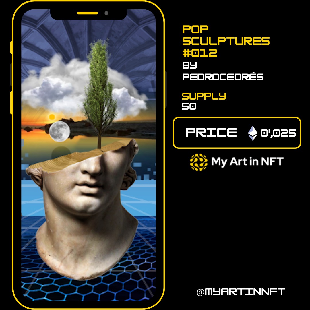 Myartinnft's tweet photo. Popsculpture#012!

❤️

Nature, art, history and a little touch of madness. We are in love with the NFT creations of Pedro Cedrés in which multiple elements come together, that together, make a whole.

Available at @opensea

✅👾 https://t.co/XQQm3k4LHn