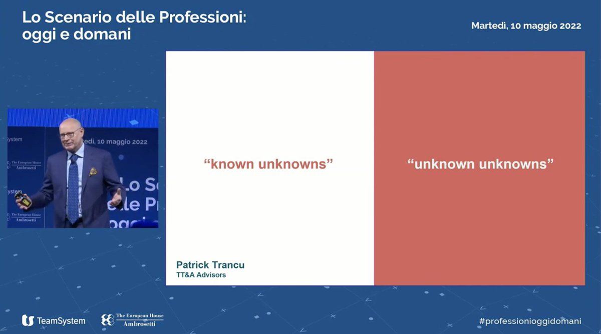 Le #crisi nascono ancora all'interno delle organizzazioni, in culture aziendali malsane. Ma oltre a fare attenzione all'interno delle imprese, le crisi oggi arrivano anche da fuori come tsunami. <a href="/patricktrancu/">Patrick Trancu ➡️ I am now on Blue Sky</a> x <a href="/Ambrosetti_/">The European House - Ambrosetti</a> <a href="/_TSConstruction/">TeamSystem Construction</a> #professionioggidomani #management