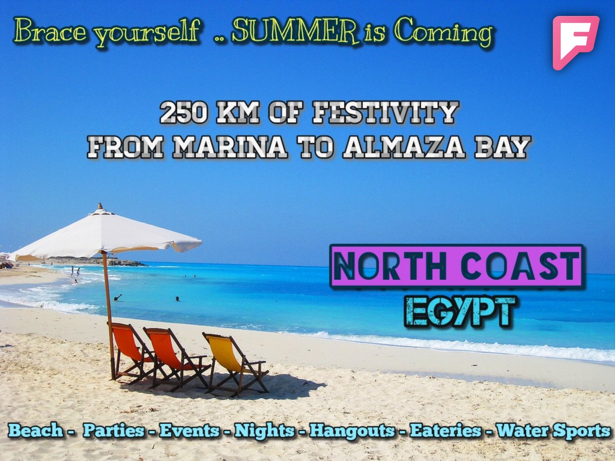 4sqEgypt's tweet photo. Brace yourself.. We'll Guide You through All Events in #Egypt North Coast this #Summer. Get Ready to Jump in 🪅 #NorthCoast  #Foursquare #festival https://t.co/8O2KdA2DmH