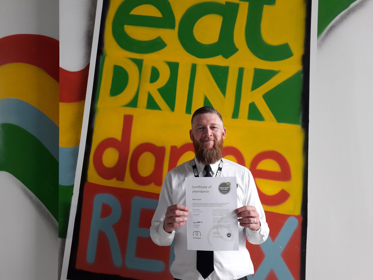 Our Guest Services Manager; Mark, recently completed the mental health first aid training. 

The training will help Mark offer initial support until appropriate professional help is received or until the crisis resolves.

#MentalHealthAwarenessWeek2022 #MentalHealthMatters