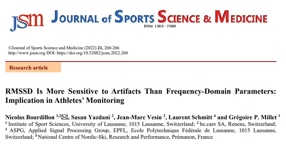 InCorpus1's tweet photo. Congratulations to our CRO @nicolasbourdillon and colleagues for their latest #science paper in Journal of Sport Science and Medicine. Demonstrating the relevance of our approach of #HRV at @incorpus. Full article available in open access here:
https://t.co/rwJdLRGG4i https://t.co/Wqu2DlQqLW