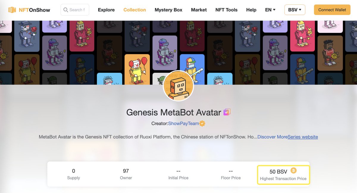 Assembling Function go Live!
Current Highest Price Reach 50 #BSV😱
metabot.world/remint/avatar