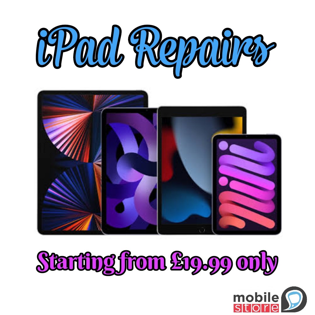 MobileStoreLTD's tweet photo. Looking for cheap iPad repairs near you? Mobile Store is a one-stop store for all your iPad repair needs!! Get 10% off when you BOOK online. 

Follow the link below👇
https://t.co/mfver0ZKjl

#ipad #ipadrepair #hitchin  #loughton #repairshop #hitchintown #mobilerepairs https://t.co/RwLylirHop