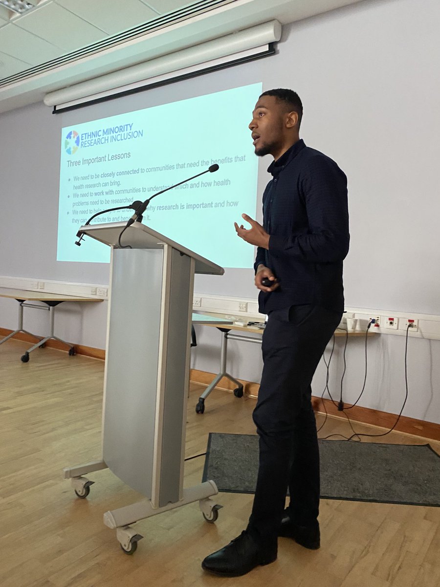 wilkiemart's tweet photo. Louis Palmer presents learning from EMRI - Ethnic Minority Research Inclusion- building trust with communities through long term collaborative relationships #PDLIVE @Kidney_Research @NIHRtakepart @UKRenalRegistry @renalpages https://t.co/RaVlxfLRN8