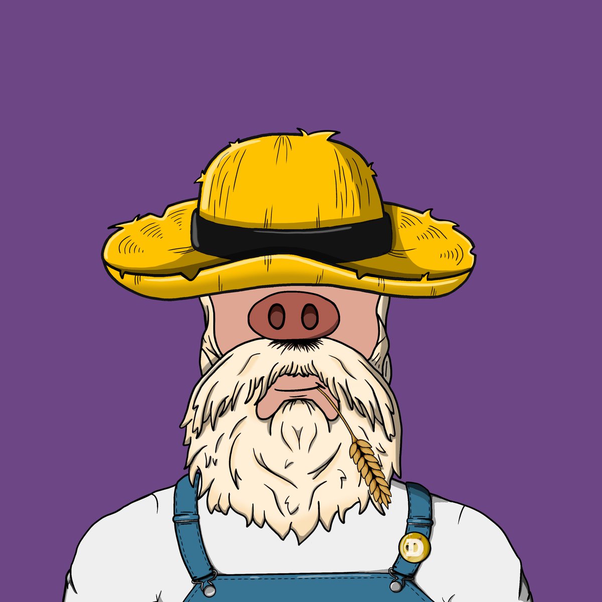 Zago, contadino e allevatore di giorno, maiale mannaro al calar della notte. In tenera età fu morso da mostruose creature suine che popolano i lugubri colli in cui tuttora vive, conferendogli un grugno tipico dei suini.

#nftitalia #nft #nftcommunity #NFTProject #nftart