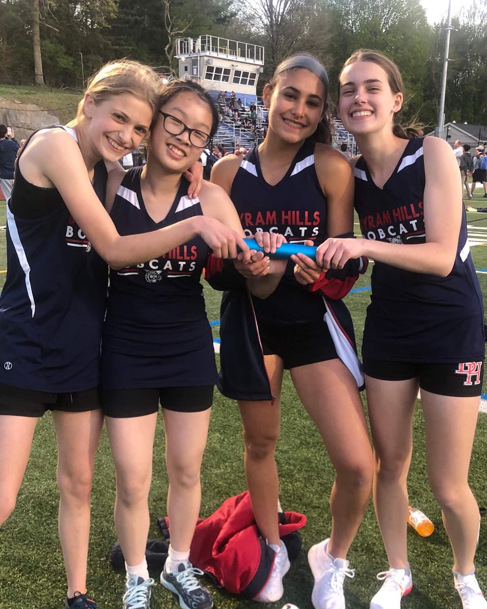 BHHSTrackXC's tweet photo. 1st Place finish for our 4 x 800m relay teams in Day 1 of League Championships against Ardsley, Eastchester, Edgemont, Pelham and Harrison! 

Girls 4 x 800:
Ella Javorsky
Bella Lamberti
Angelina Nie
Lilah Altman

Boys 4 x 800
Mark Kanner
Aleksi Karttunen
Gavin Jakubek
Jake Santos https://t.co/P6tlQHe95U