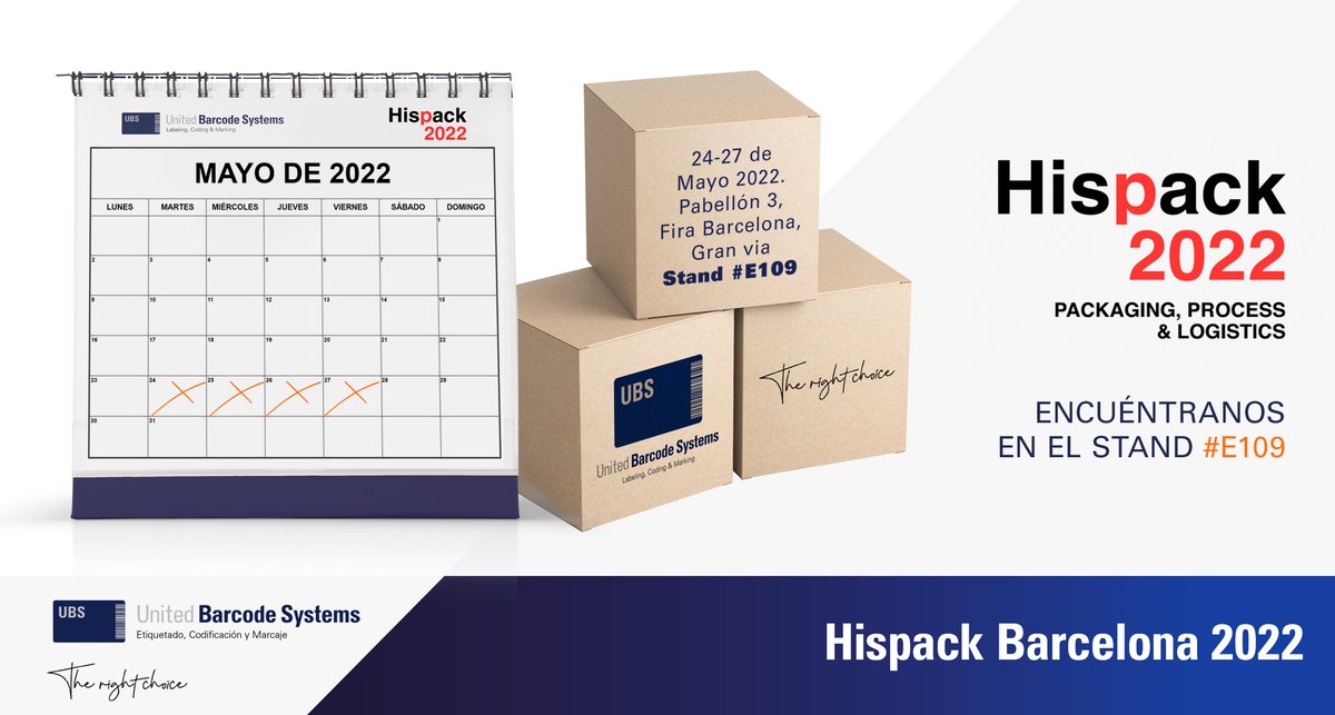 UBS_Code's tweet photo. Grazie a tutti i visitatori di #IpackIMA! ¡Muchas gracias a todos los visitantes de Ipack-IMA! Nuestra próxima feria es en España, #HispackBarcelona. Te invitamos a visitarnos.

📍Stand #E109, pabellón 3
🗓️24 al 27 Mayo, 2022
📲https://t.co/4nMBMae8Dc
    
#Hispack2022 #ubs https://t.co/vPWjoFgQfR