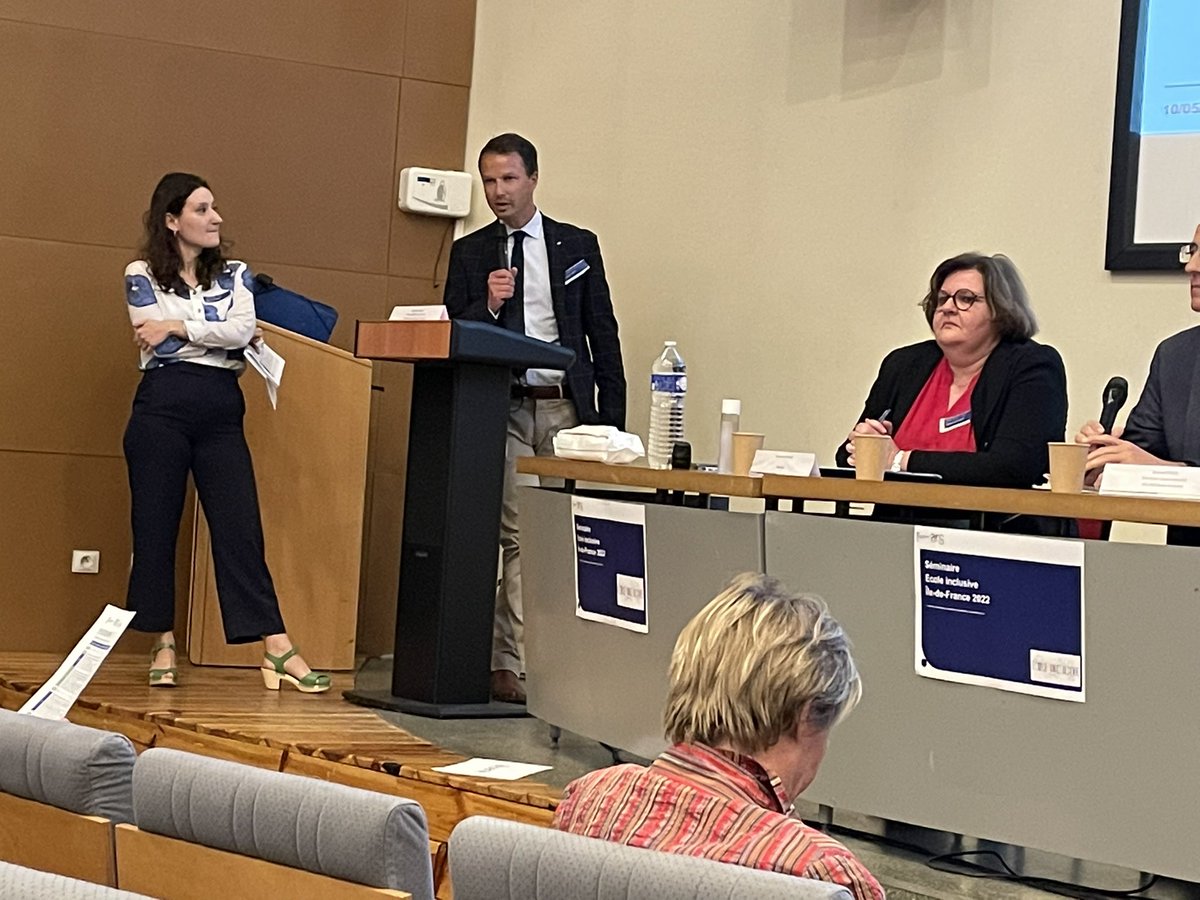 MAussibel's tweet photo. Séminaire école inclusive Île de France 
Échanges et réflexions 
@acversailles @CathyCOTONAT @dsden92 @gregory_wirth https://t.co/pJ1EAJ82nW