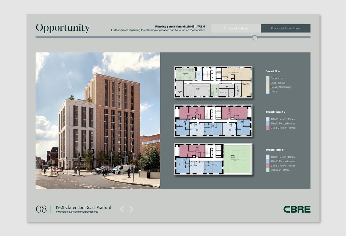 DesignArmstrong's tweet image. Latest project to launch: 19-21 Clarendon Road, Watford - an exciting opportunity for the development of 65 private homes in the heart of Watford Town Centre for @CBRE_UK

Love working with the new 2022 global branding, consistency is key!

#lifeindesign #brochures #marketing