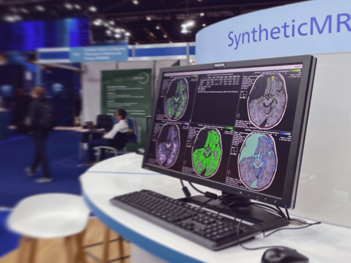 Synthetic_MR's tweet photo. SyntheticMR is live at @ISMRM 2022 in London!
Be sure to stop by and visit us at the @Philips healthcare booth to discover how we are leading the way to a faster and more precise diagnosis of patients worldwide.
#ismrm #mri #mrinetwork #mriimaging #neurologists #MRI #Clinical https://t.co/mxVRXT9kyE