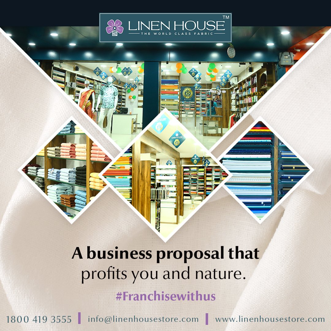 house_linen's tweet photo. Building a business based on eco-friendly and sustainable Linen can’t get better than this, as Linen House is out with franchising opportunities. This way it’s not just you who’ll grow with profits, but also Mother Nature. #Franchisewithus to benefit both.
#linenhouse https://t.co/uogjk7Vt03