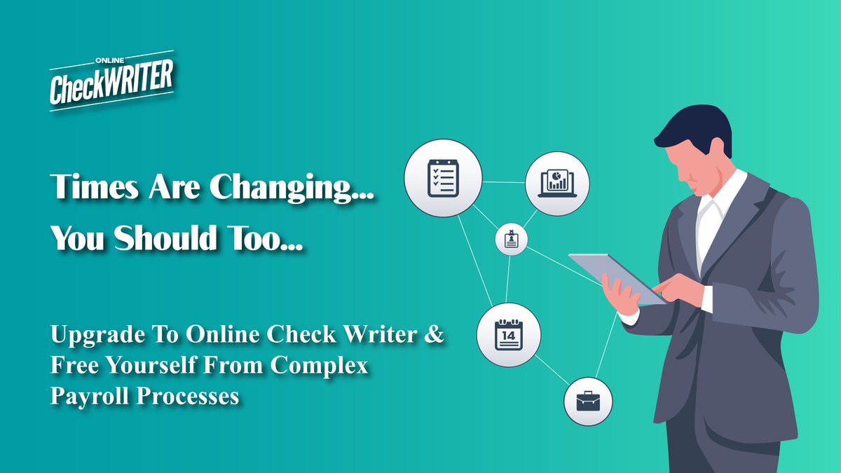 webcheckwriter's tweet photo. Are you looking for the best ways to operate your business's payroll processes?. Don't worry; we've got you covered. Prepare for tomorrow with technology that works today!

Learn more: https://t.co/xhyKFi9Ze1

#Payroll #Smallbusiness https://t.co/YJ1A48KmFG