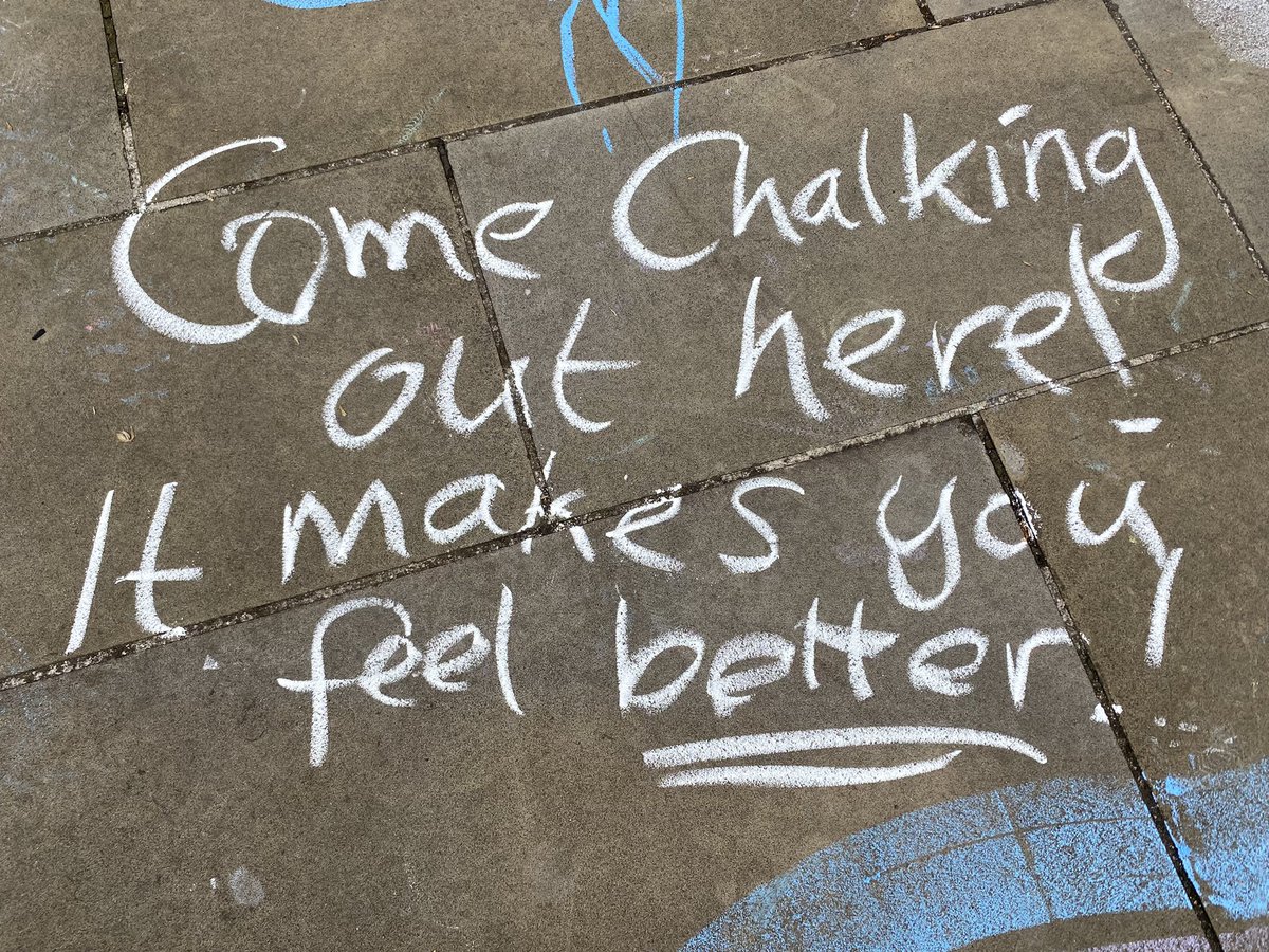 morepositiveme's tweet photo. @Exeter_Hour Really good thanks, the sun is out now #letschalk https://t.co/sEUSPbH1yL