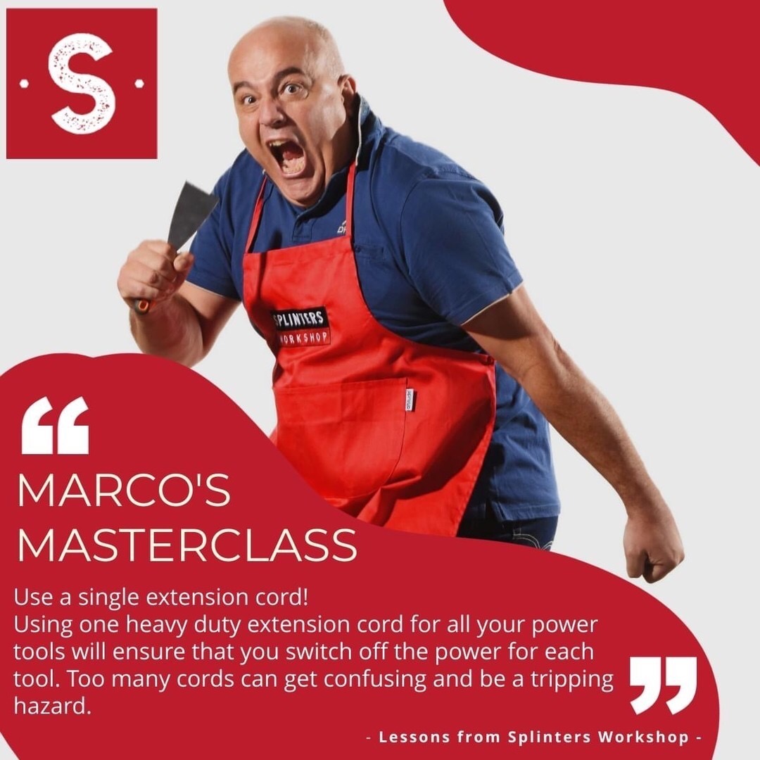 SplintersSA's tweet photo. Tips from #SplintersWorkshopSA’s very own in-house tool maestro, Marco!! 🛠 

Learn more about us here: https://t.co/SyKLsfhLH3

Follow us for more tips from our maverick!!

#MarcosMasterclass #DIY #Jozi #MakeIt #Hobbyists #TeamBuilding #Tools #TipsFromMarco #Workshop #Bachelors https://t.co/hAnBDQ3NHh