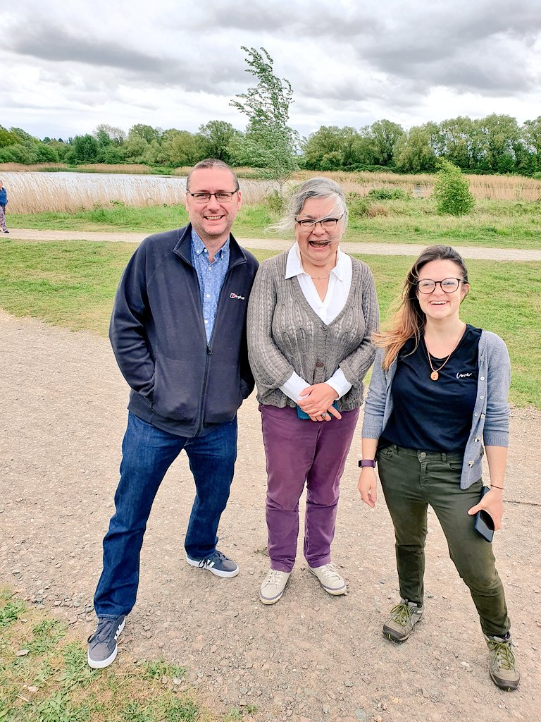 The @HeritageFundM_E Engagement Team are at @StanwickLakes today! 🌿 We've supported Rockingham Forest Trust on several projects in this special protection area, and it's so great to be catching up with colleagues today in such a beautiful setting!