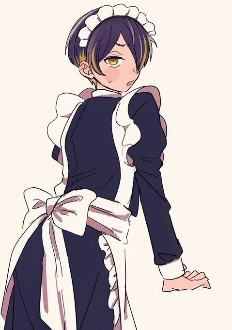※女装 再掲
去年描いた🐸と今年描いた🐯が偶然対になってた 