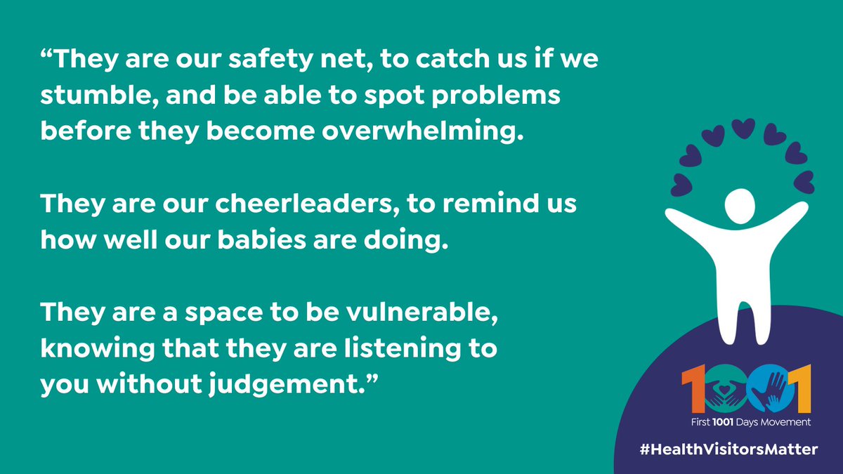 Today we are launching #HealthVisitorsMatter – a report compiled of contributions by parents, professionals and charity leaders that show the breadth and depth of health visitors’ work and its importance. 

You can read it 👇

parentinfantfoundation.org.uk/health-visitor… 

(1/6)