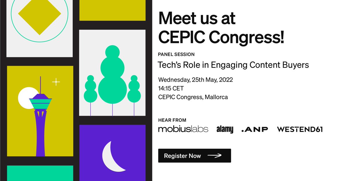Mobius_Labs's tweet photo. Guess what? Mobius Labs is heading to #CEPICCongress 👁🎉 Not only will you catch us at table A6+, but we're also hosting our very own #panelsession on "Tech’s Role in Engaging Content Buyers" with our friends at Alamy, ANP and Westend61. Register here 👉 https://t.co/BCbvQpLrbq https://t.co/quDfqjhnIQ