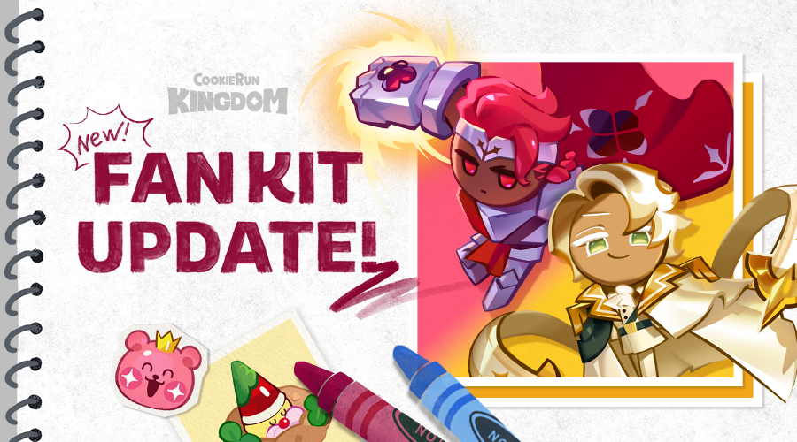 CRKingdomEN's tweet photo. 📜 New Cookie Odyssey resources have been added to the fan kit!

■ Cookie Odyssey Chapter I title image
■ Wildberry Cookie &amp; Clotted Cream Cookie profile images
■ Wildberry Cookie &amp; Clotted Cream Cookie portraits/sprites
■ Aircraft loading image

> https://t.co/FWAWYvADcj https://t.co/Z2cKjKUsGF
