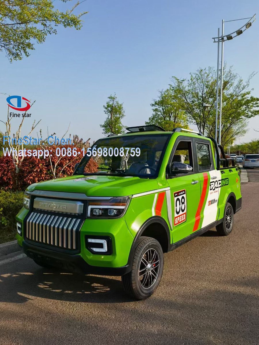 FineStarChen's tweet photo. 🚛Electric Pick-up, Chinese Factory supplies directly
🚛Size: 3900*1530*1750

🚛Capacity: 4 person
🚛A/C Motor: 60V 1500W / 3000W 
🚛Battery: 100Ah Lead-acid Battery

💗Email: hong@fubaowenhua.com
💗Whatsapp: 0086-15698008759

#EV #electricpickup #pickup #Electrictruck https://t.co/FZ9vOWUtmX