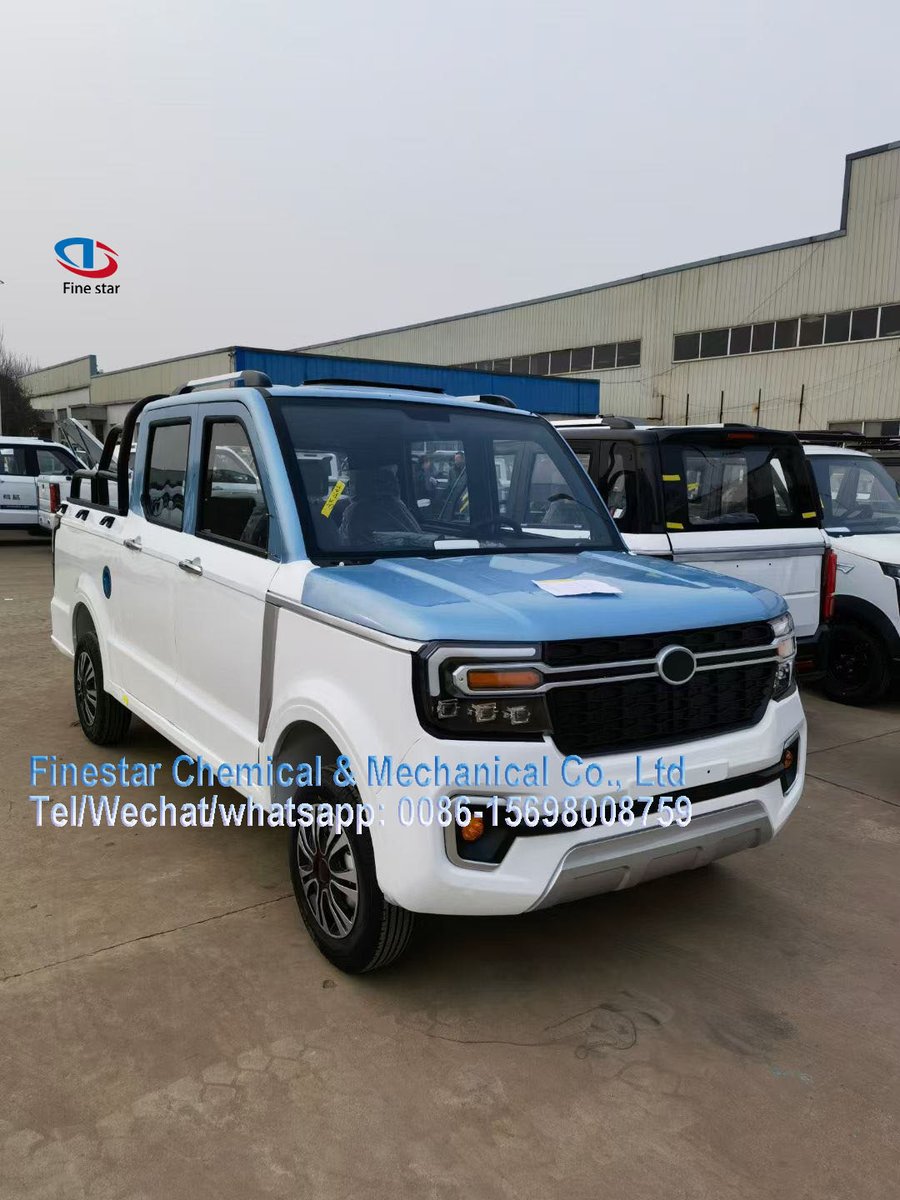 FineStarChen's tweet photo. 🚛Electric Pick-up, Chinese Factory supplies directly
🚛Size: 3900*1530*1750

🚛Capacity: 4 person
🚛A/C Motor: 60V 1500W / 3000W 
🚛Battery: 100Ah Lead-acid Battery

💗Email: hong@fubaowenhua.com
💗Whatsapp: 0086-15698008759

#EV #electricpickup #pickup #Electrictruck https://t.co/FZ9vOWUtmX