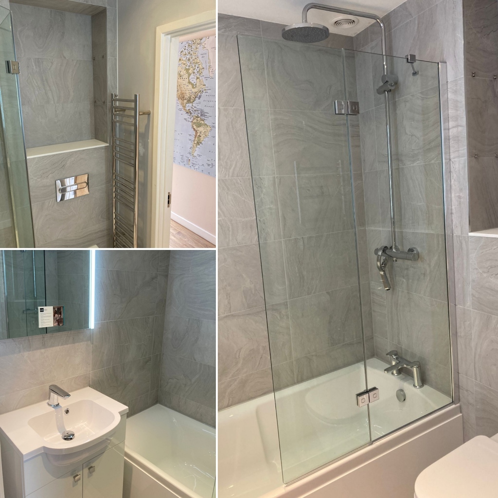 Gorgeous classic grey bathroom we designed &amp; installed recently. 
As always, our customers have excellent taste...
🤍
#atlantic_complete_collection 
#atlanticbk
#atlantictilegallery
#northdevon
#interiordesign
#home
