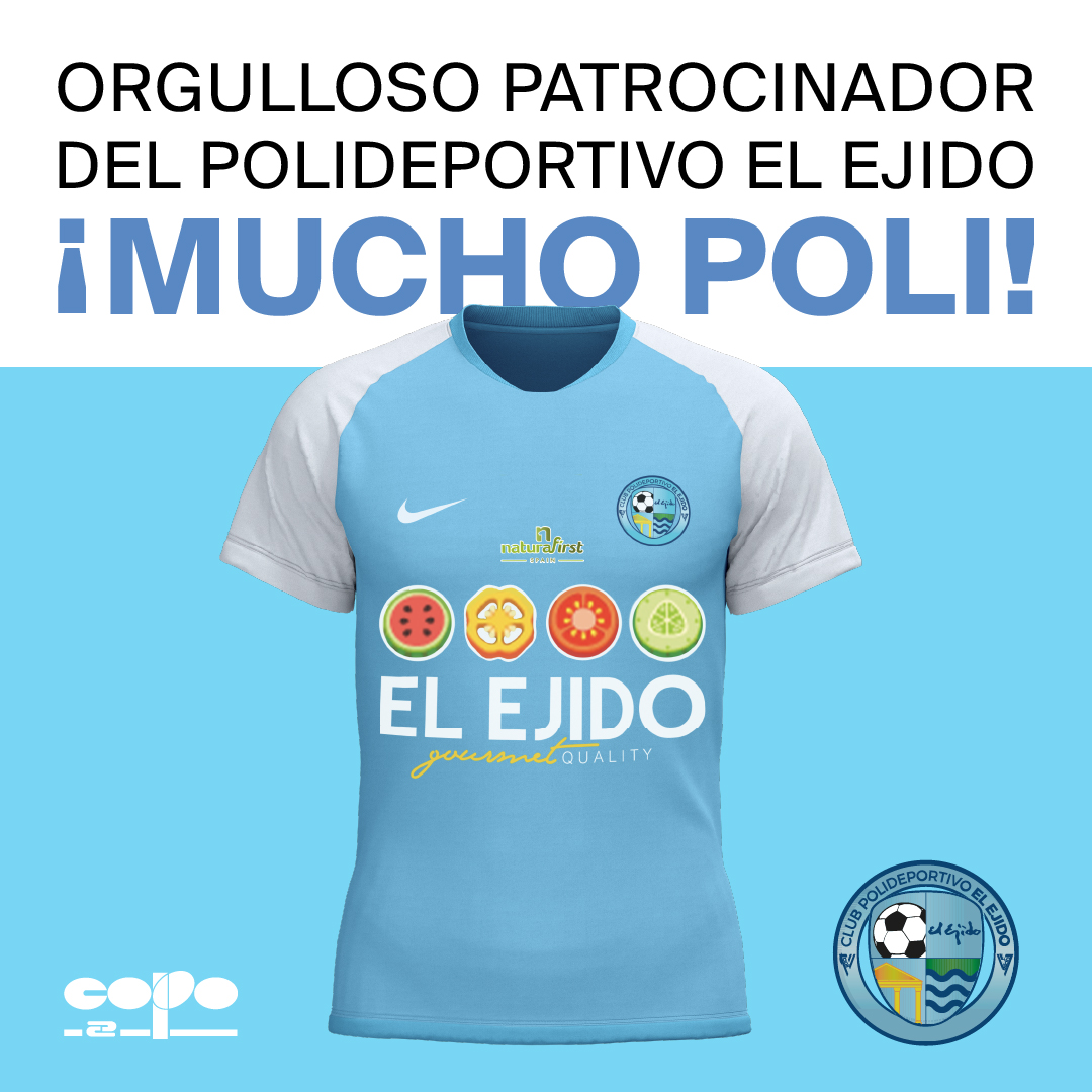 Copo_al's tweet photo. Parque Comercial Copo patrocina con orgullo al Pvo El Ejido.​

Apostamos por el deporte y el talento de nuestra tierra.​

¡Mucho Poli! 👏🏻​

#copo #parquecomercialcopo #estiloponiente #paseodemoda #ocio #compras #MuchoPoli #ElCelesteEsElColor #PoliEjido https://t.co/9pQnbVjKxI