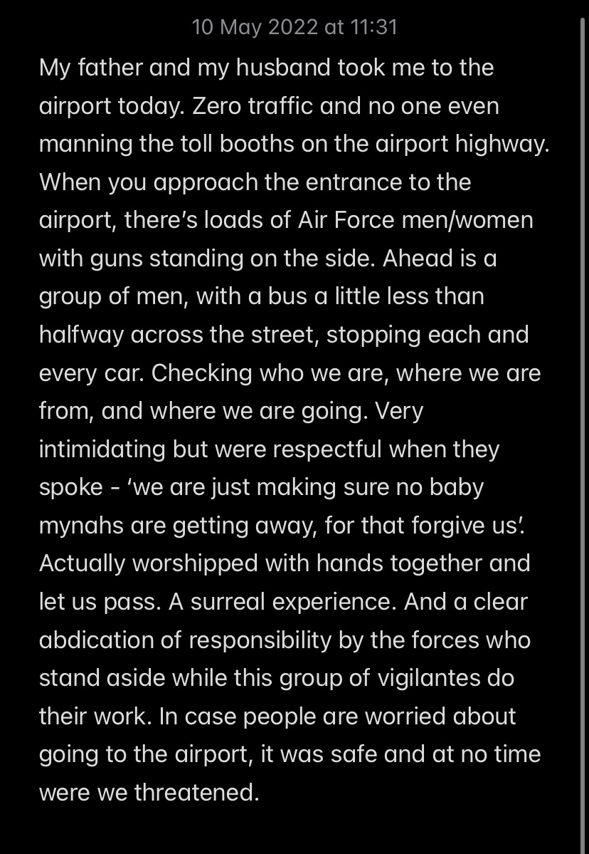 shamara4w's tweet image. My experience going to the airport today. #SriLankaCrisis #GoHomeGota #lka