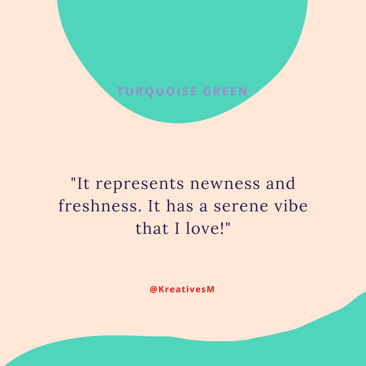 Colours can give off vibes and for @KreativesM, turquoise green translates to everything that is new, fresh and serene! 🤩 Your turn! Share your #colourofjoy with us and let’s make some art together: bit.ly/coloursofjoy #nftcommunity #nftart #nftartist