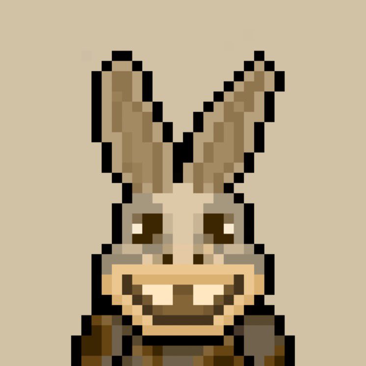 DonkeyDAOGuild's tweet photo. Blessed by the living legend @smol579! Donkeys always looking forward to their next adventure.. Heehawww!!! 

@SmolBrainsNFT @Treasure_DAO @MagicDragon_DAO https://t.co/icimT3sEkk