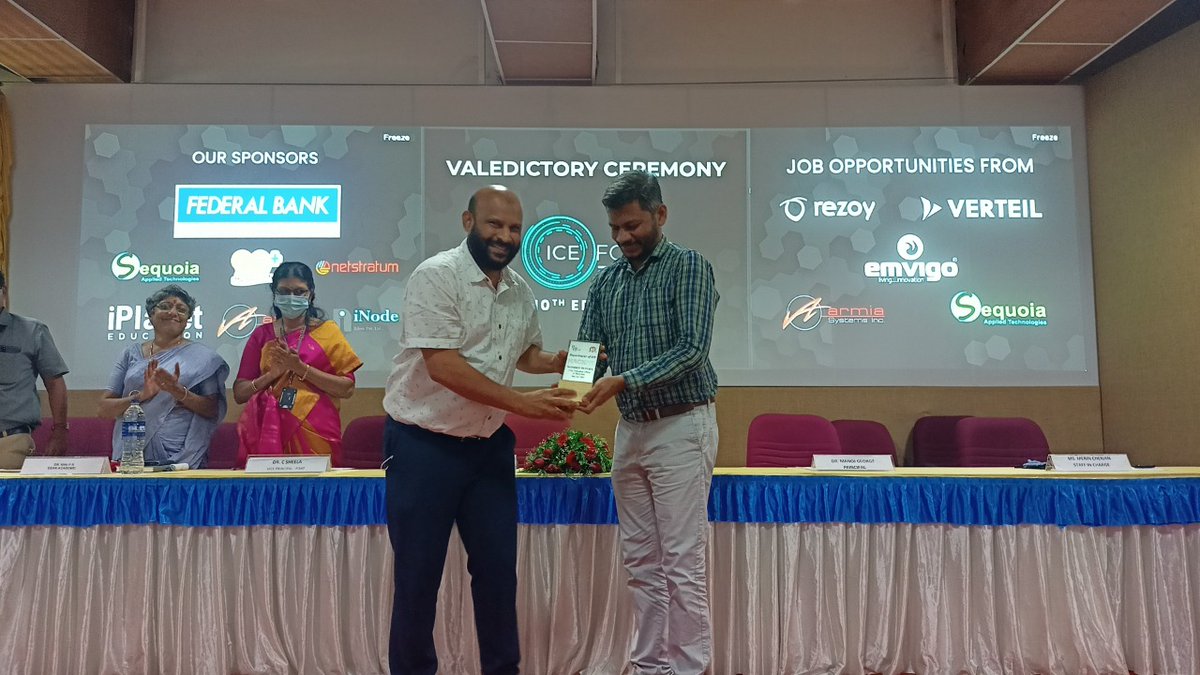 RezoyApp's tweet image. REZOY CEO Mr Muhammad Mustafa was invited to be the judge of the HACKFIT , Hackathon organized by FISAT College  on May 7th , 2022.
@fisatofficial 

#rezoyapp #icefoss #hackfit #hackathon #fisat #rezoy #CSE