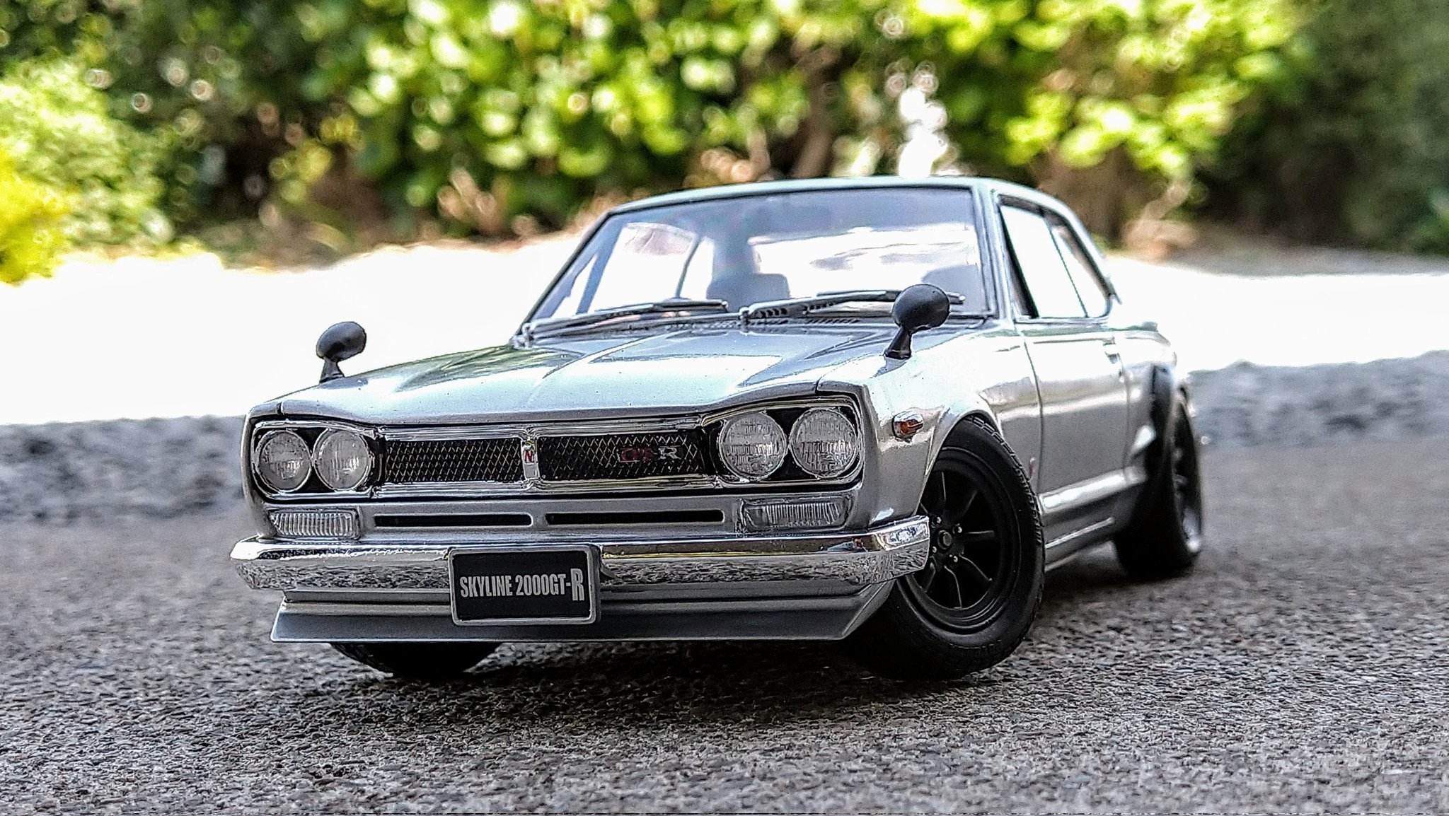 ﾑﾗ ﾏﾁｬ タミヤ 1 24 ニッサンスカイライン00gt R ストリートカスタム 完成しました 車高落としてキャンバーつけてみました やっぱりハコスカかっこいい タミヤ カーモデル モデルカー プラモデル ニッサン ハコスカ T Co N0dkgbtj2v