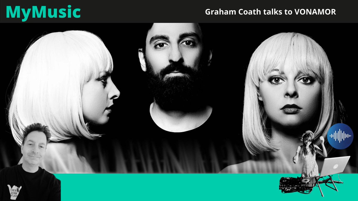 ShamelessPR_'s tweet photo. Giulia Bottaro of #VONAMOR @VonamorB joins Graham Coath @CoathGraham on #MyMusic to discuss the Rome-based #darkwave trio's self-titled debut LP, captive orchestras and more ~ https://t.co/V895FrB6km https://t.co/2z4IDwxH4A