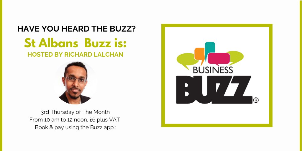 bizbuzzherts's tweet photo. Visit our F2F #StAlbansBuzz at The Beech House. Brought to you by Richard Lalchan, every 3rd Thursday of the month. @bizbuzzherts is relaxed B2B &amp; probably the BEST #networking for #Hertford, #StAlbans &amp; #Hertfordshire 10am - 12pm. #HertsBuzz @BizBuzzHQ #HertfordBuzz. https://t.co/XmFkG6U2Vf
