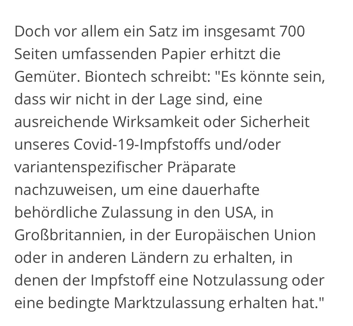 altinger4la's tweet photo. #BioNTech: "Es könnte sein, dass wir nicht in der Lage sind, eine ausreichende Wirksamkeit oder Sicherheit unseres Covid-19-Impfstoffs und/oder variantenspezifischer Präparate nachzuweisen!“ Und was ist mit den #Nebenwirkungen!? @fdp #fdp https://t.co/n65T1TFWjg