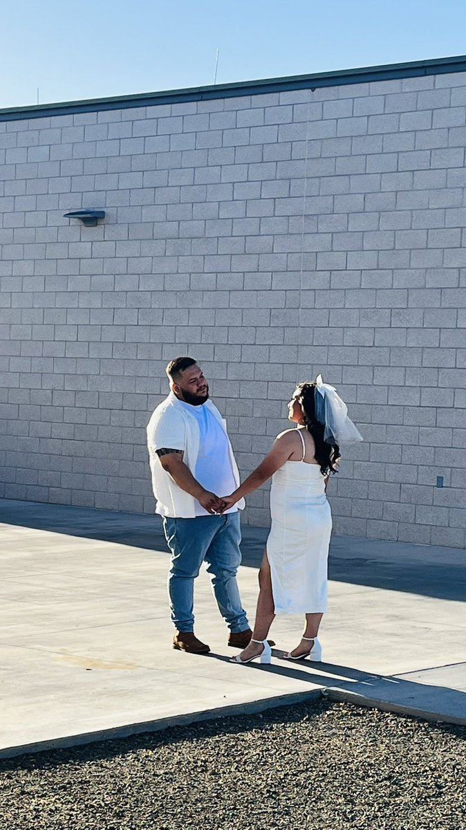 Always_yvette's tweet photo. On May 9th, 2015 you asked me to be your girlfriend and on May 9th,2022 I became your wife 🫶🏼🤍 https://t.co/KN9AB4Ztz9