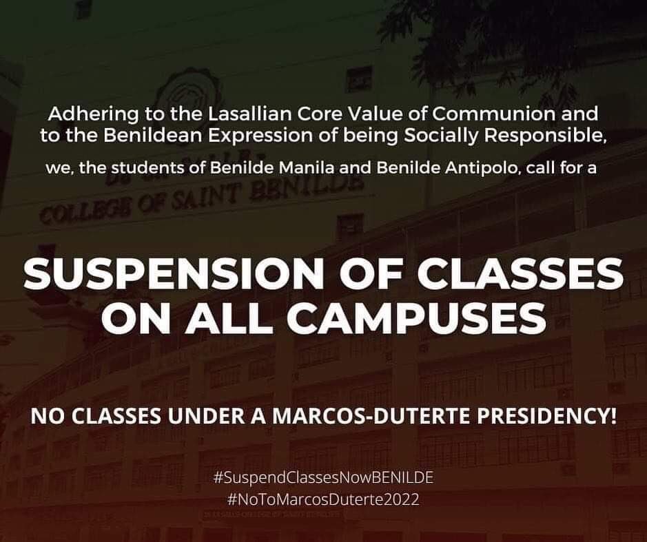 _ItsYaBoiAustin's tweet photo. #SuspendClassesNowBenilde
#NoToMarcosDuterte2022 https://t.co/gnSYE48oiA