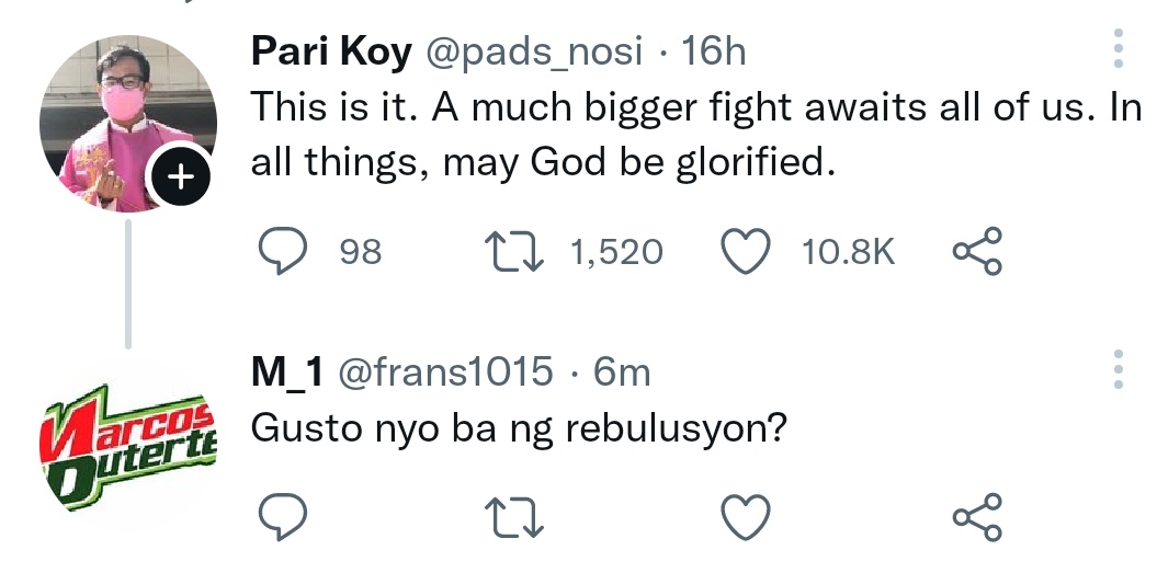 Kyle01theUndead's tweet photo. Ito b ang kaparian ngayon??? Naghahanap p ng gulo🤣🤣🤣🤣
Gusto mo b ng gulo @pads_nosi???
Lika, guluhin nmin buhay mo😎 https://t.co/c2sXLMHCMK