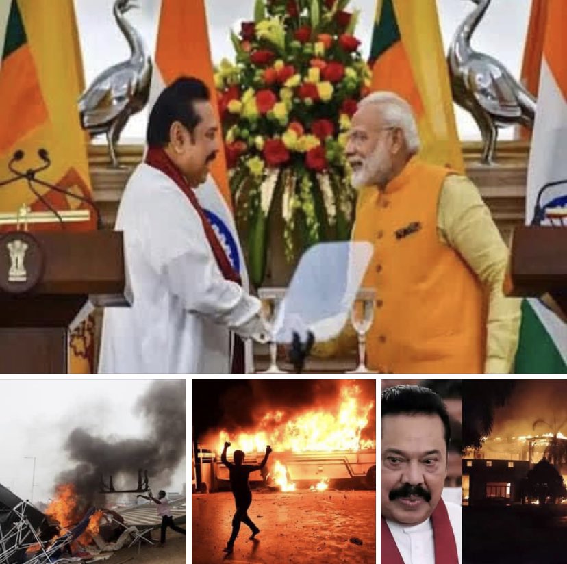 श्रीलंका के जिन शासकों ने तमिल और मुसलमानों के खिलाफ नफ़रत फैलाकर दो दशक तक राज किया, उनके घर धू-धू कर जल गए। जलाया भी किसने? उन्हीं बहुसंख्यक सिंहली लोगों ने, जिन्हें भड़काकर तमिल और मुसलमानों का संहार कराया गया था। 

इतिहास बहुत निर्मम हो सकता है।