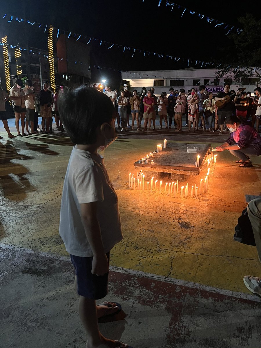 FrancesMarie13's tweet photo. T’was around 1am but my son was persistent to join the prayer vigil. He was the youngest attendee,tho not yet a voter. Isang mahigpit na yakap VP @lenirobredo salamat sa pagasang binigay mo. My son may be too young but he stood up for what he believe in. Ituloy natin ang laban! https://t.co/fVFAfNVitG