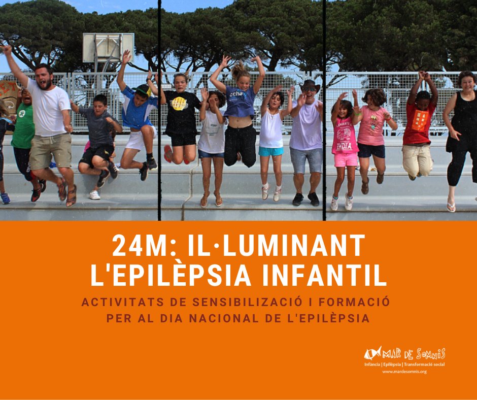 mar_de_somnis's tweet photo. Bon dia!🧡#mardesomnis impulsando actividades para este #24m #dianacionaldelaepilepsia
🩺1ª Jornada para familias, con @SJDbarcelona_es 👉Inscripciones abiertas!
👟#Epiktour, carrera solidaria de @fedeepilepsia 
💧Iluminación naranja de fuentes en BCN

🔗 https://t.co/cHmzgTfX4r https://t.co/qOHoLyNVX3
