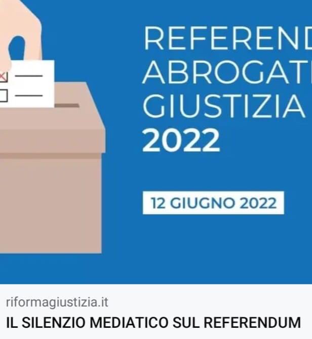 Il silenzio mediatico che circonda il #ReferendumGiustizia del prossimo #12Giugno ha dell'imbarazzante.
I cittadini hanno il diritto di ricevere adeguate informazioni al fine di poter esprimere un voto consapevole. 
bit.ly/3ypjsho <a href="/Umberto_Baccolo/">umberto baccolo</a> <a href="/BuonaDestra/">Buona Destra</a>