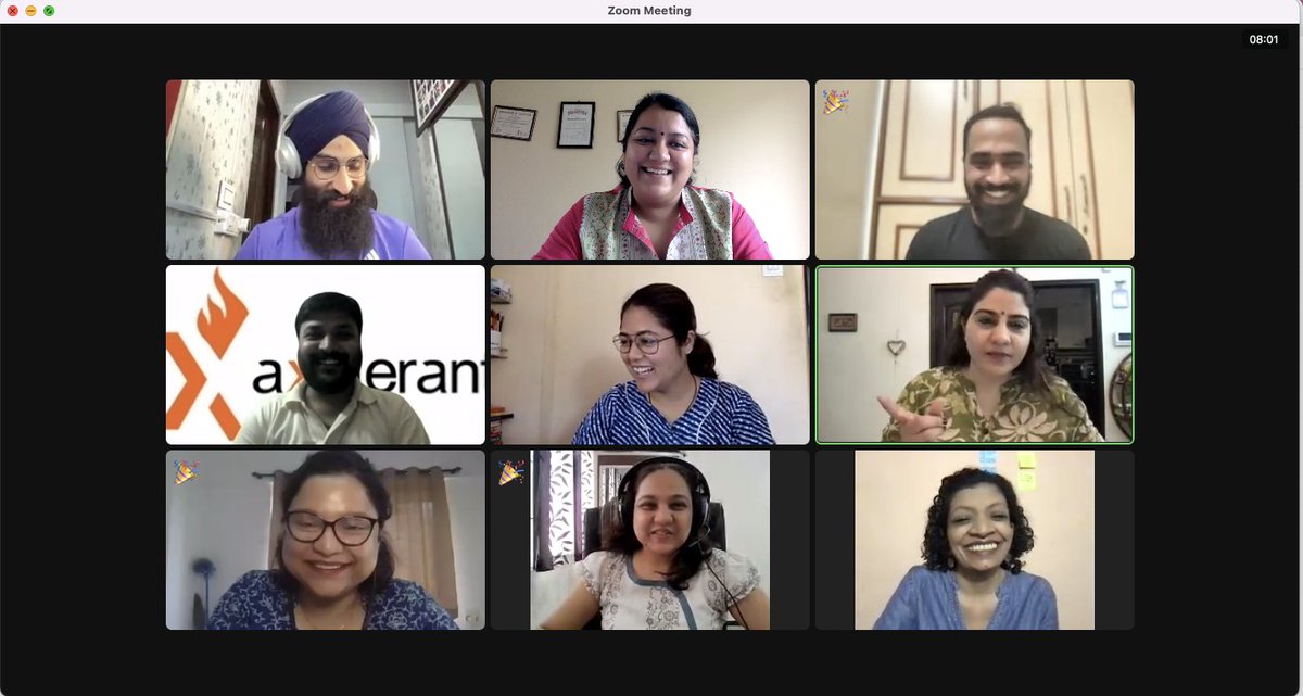 Nikita_JN's tweet image. In love with morning coaching sessions, &quot;Allow yourself to fail&quot;, it&apos;s ok to make mistakes, be kind and create a safe place for yourself first and then for others✌️🙌 Thank you @LifeCoach_Mridu for the wonderful session at @axelerant  
#LifeAtAxelerant #PerformanceCoachingForAll