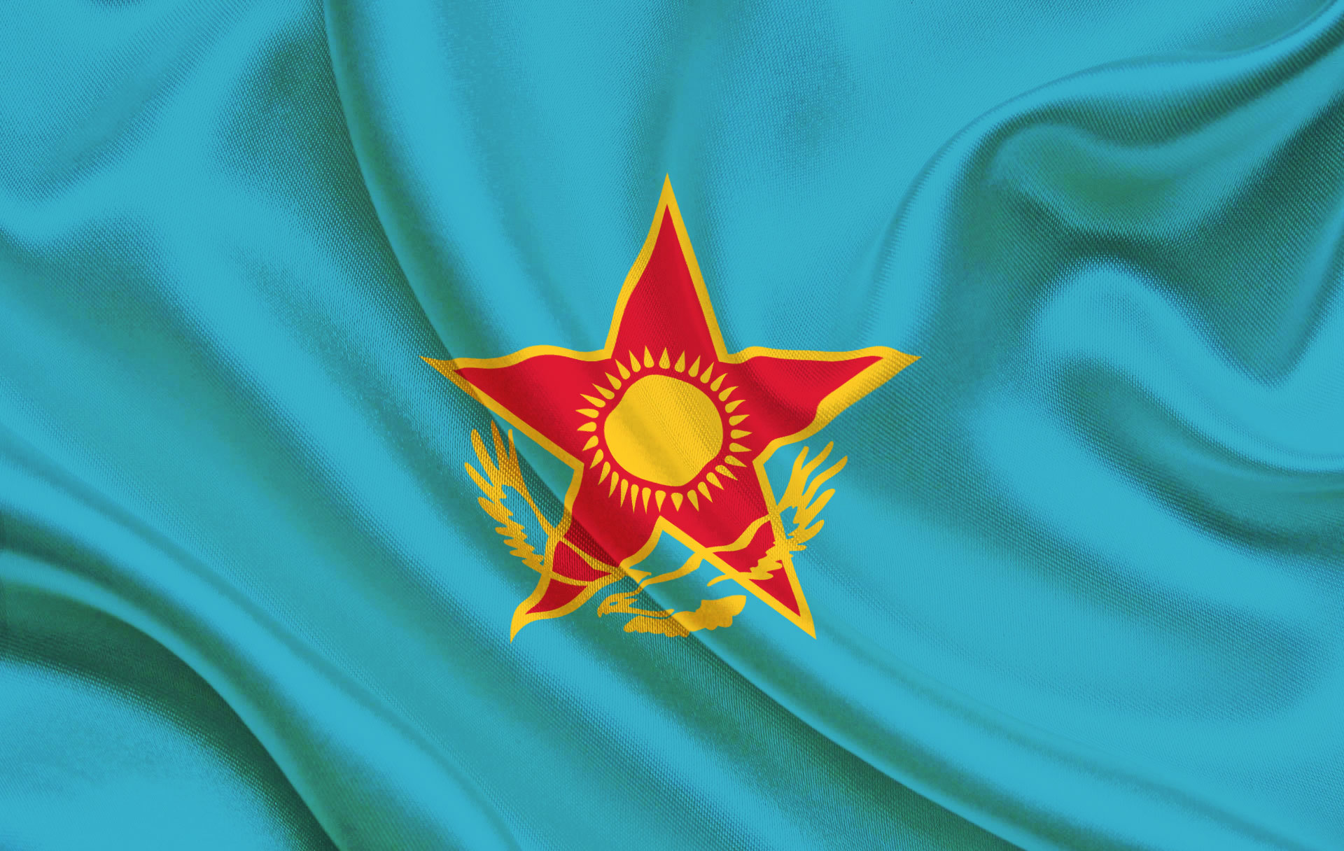 Флаг красной армии Казахстана