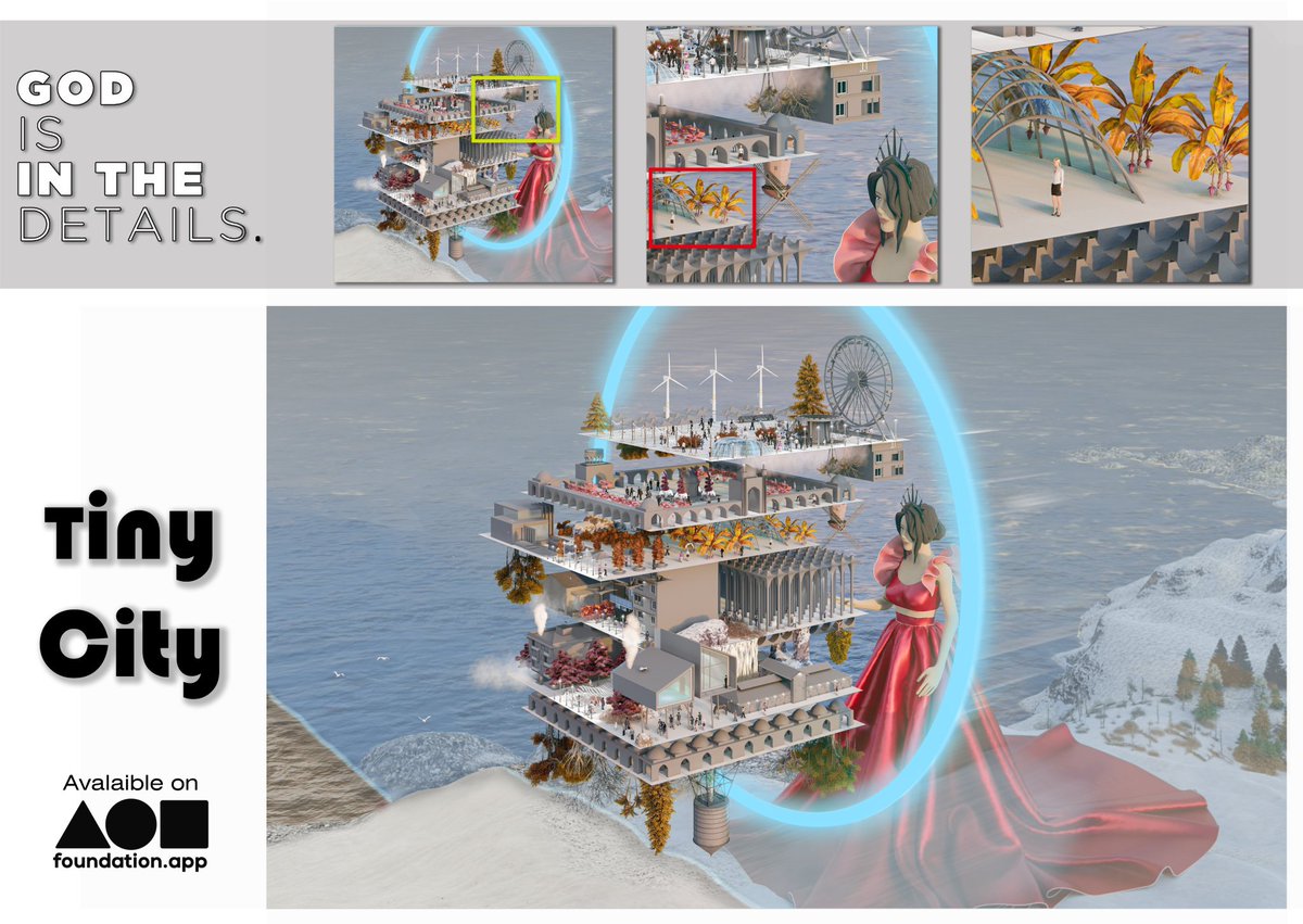 <a href="/Elder_NFT/">Elder.nft</a> " Tiny City " 
"walk in my world collection"

We can enter to cities of the future or places we don't know about that...., through space holes !
Here, there is no time, place, or even some of the laws of nature...

Buy now :0.38 $etr
Reserve :0.28 $etr

foundation.app/@samanehashemi…