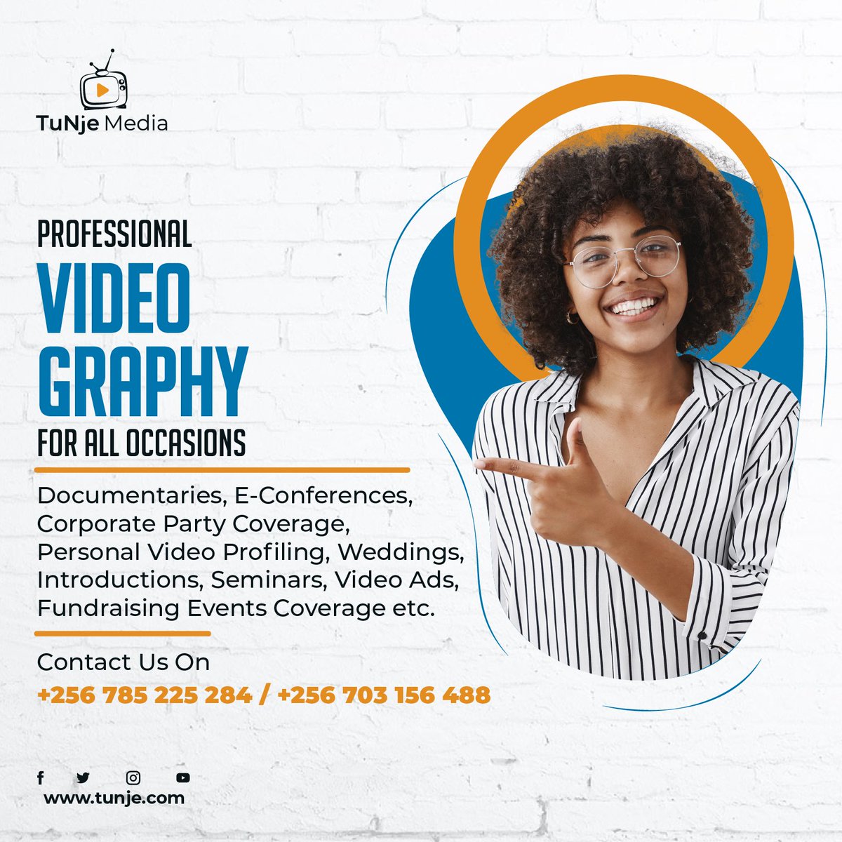 Are planning an event and looking for the right company to handle the event's videography 💁
 
Tunje media is has got you😊 contact us for quality professional videography services.

Reach us out on Info@tunje.com
tunje.com
#videographyservices
#Mediaservices