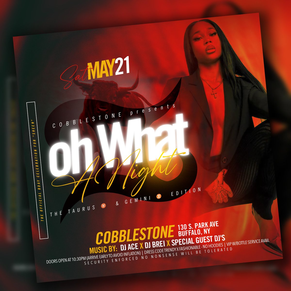 NEILCUTTHECHECK's tweet photo. 🚨🚨Major Event Alert🚨🚨
SAT may 21st @ COBBLESTONE! 
🍾 sat May 21st cobblestone presents 🍾
"Oh What A Night"
The Taurus ♉  and Gemini ♊  edition
🎤Dj Ace / Dj Brei &amp; special  guest dj's🎤
Doors open at 10:30pm!!! 
drink specials all night!!! 🍾🍸🍹
🔥🔥See you all there🔥🔥 https://t.co/jMEztp23LE