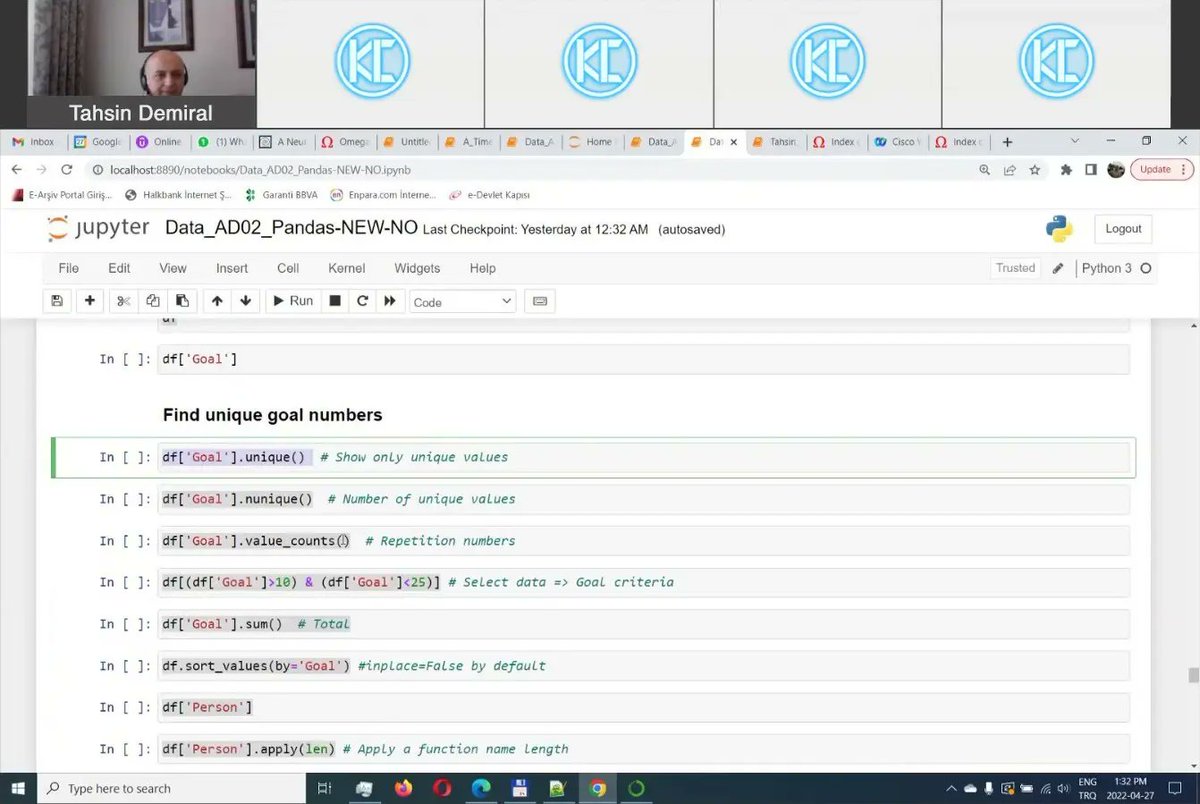 KnowledgeClubTR's tweet photo. 25-27-29 Nisan 2022  tarihlerinde Turkcell için DevOps Guru'larımızdan Tahsin Demiral hocamız ile birlikte düzenlemiş olduğumuz Python For Advanced Data Science eğitimimizi başarıyla tamamladık.

#Turkcell #DataScience #numpy #ndarray #CreatingArrays #Indexing https://t.co/dRAmNNNtB9