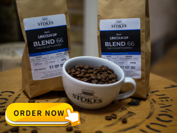 Don't forget the Rapha LIncoln GP Blend '66 coffee from Stokes is still available online. £2 from each bag goes towards supporting the race. You can order yours here --> stokescoffee.com/products/rapha…