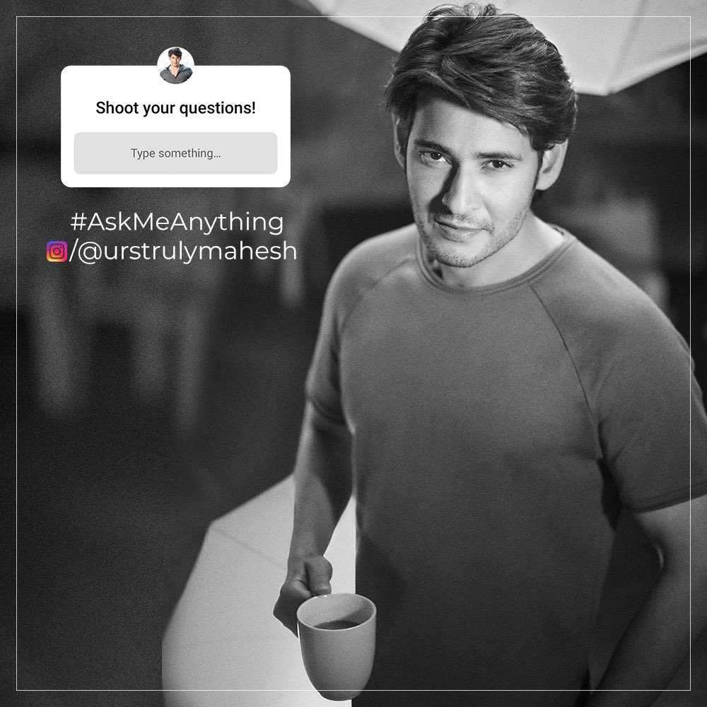 Akshara69286488's tweet photo. Shoot your questions to super โญ @urstrulyMahesh! #AskMB from 12.30PM today!
https://t.co/PLwmVHwuCg
#AMA #AskMBAnything
#SarkaruVaariPaataย ย #SVPMania https://t.co/4BfMiAynan